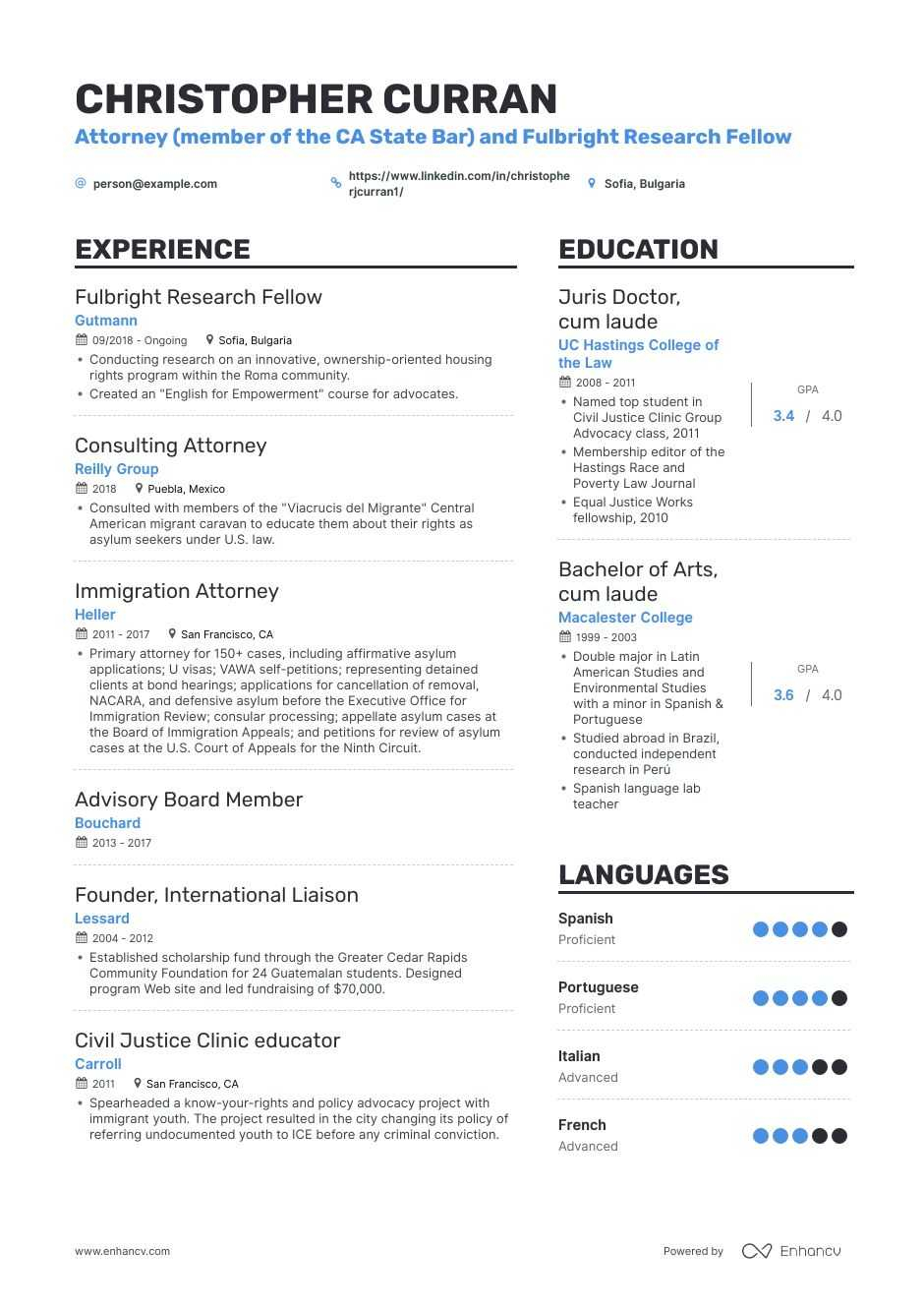 Researcher Resume Samples A Step Step Guide For 2020 Enhancv for size 940 X 1330