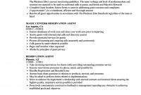 Reservation Agent Resume Samples Velvet Jobs inside measurements 860 X 1240