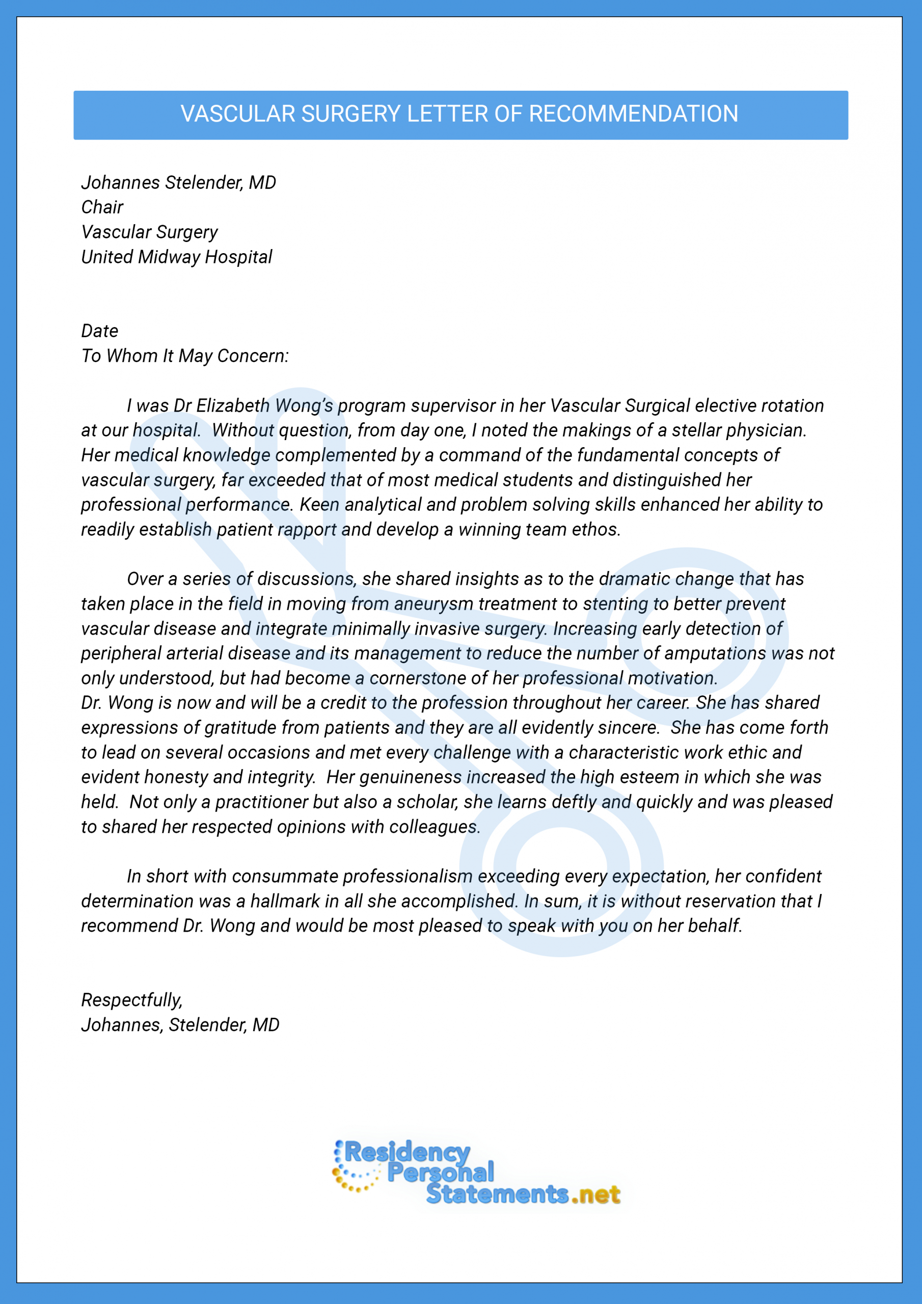 Residency Letter Of Recommendation Writing Help inside measurements 2480 X 3508