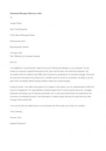 Restaurant Manager Reference Letter Template Templates At in dimensions 793 X 1122