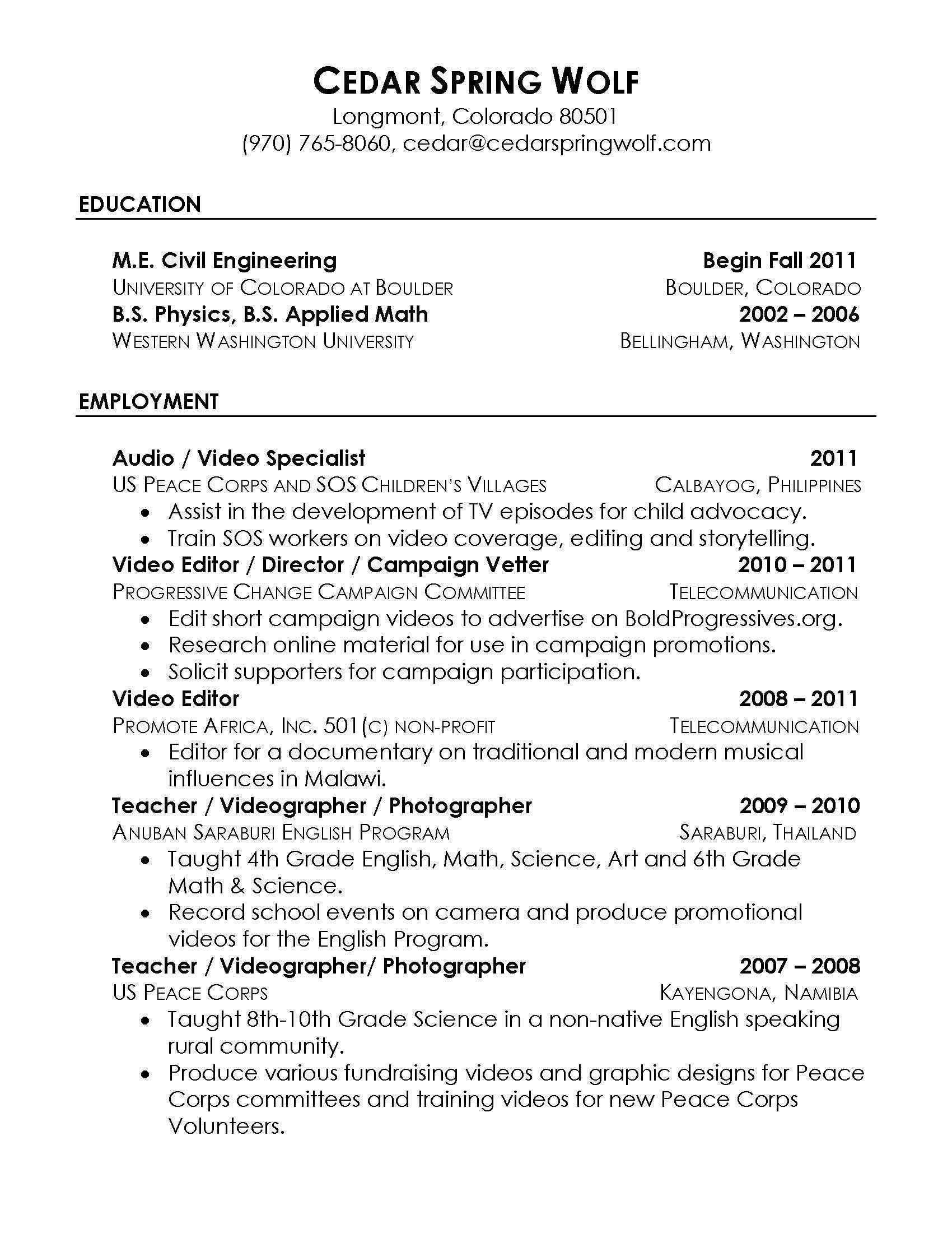 Resume Bullet Points Free Resume Templates Portfolio And inside dimensions 1700 X 2200