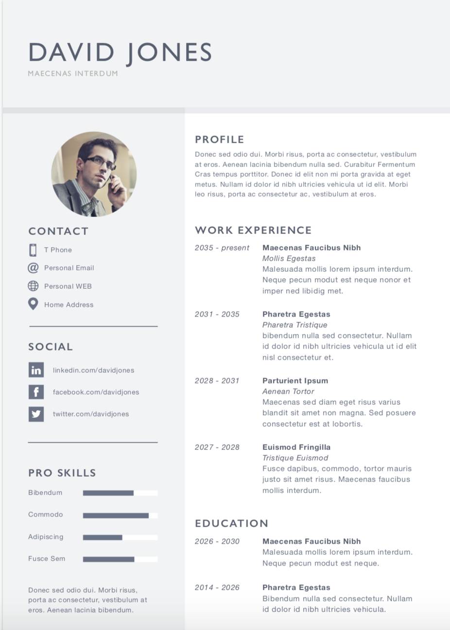 Resume Cv Fp Executive Search throughout measurements 926 X 1298