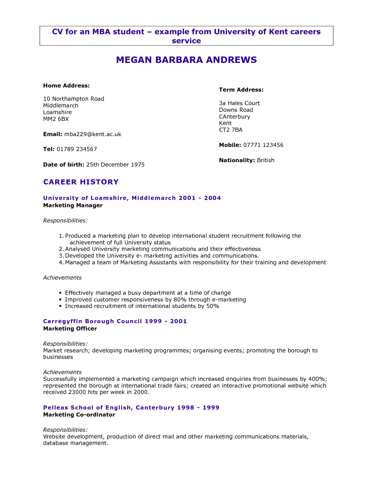 Resume Examples Kent Student Resume Template Student for sizing 1275 X 1650