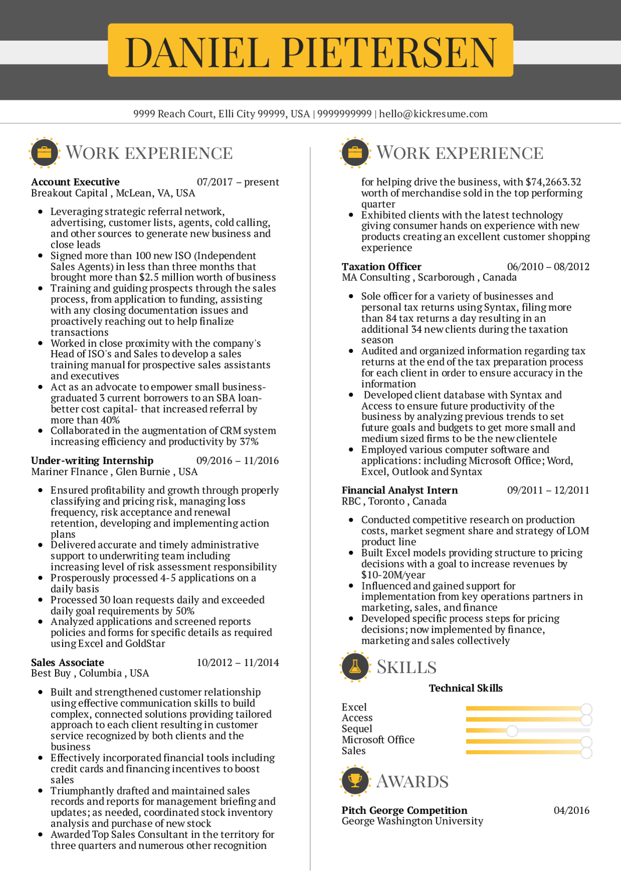 Resume Examples Real People Account Executive Resume regarding proportions 1240 X 1754