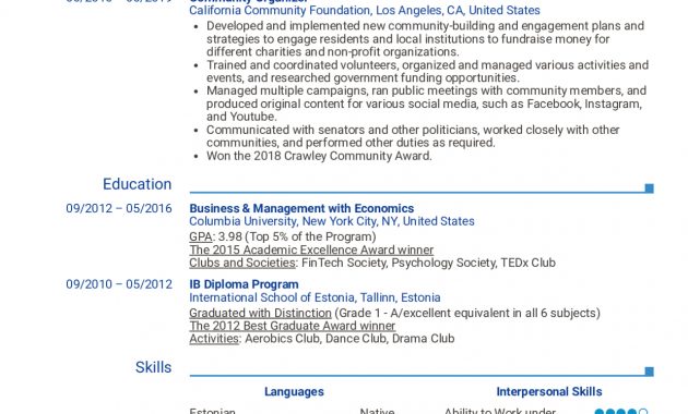 Resume Examples Real People Community Organizer Resume regarding dimensions 1240 X 1754