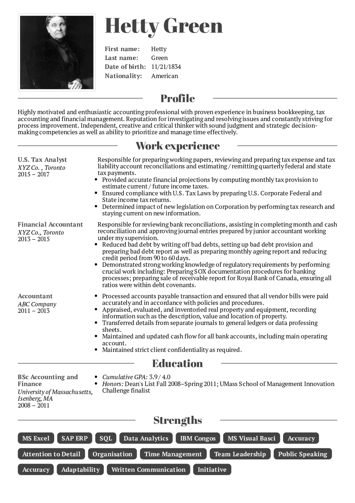 Resume Examples Real People Cpa Tax Accountant Resume regarding measurements 1240 X 1754