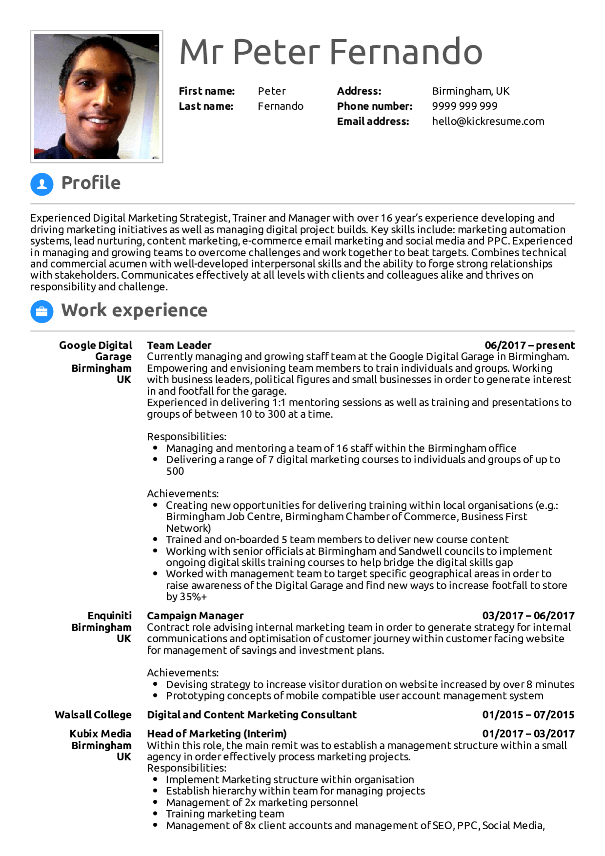 Resume Examples Real People Google Team Leader Resume within proportions 1240 X 1754