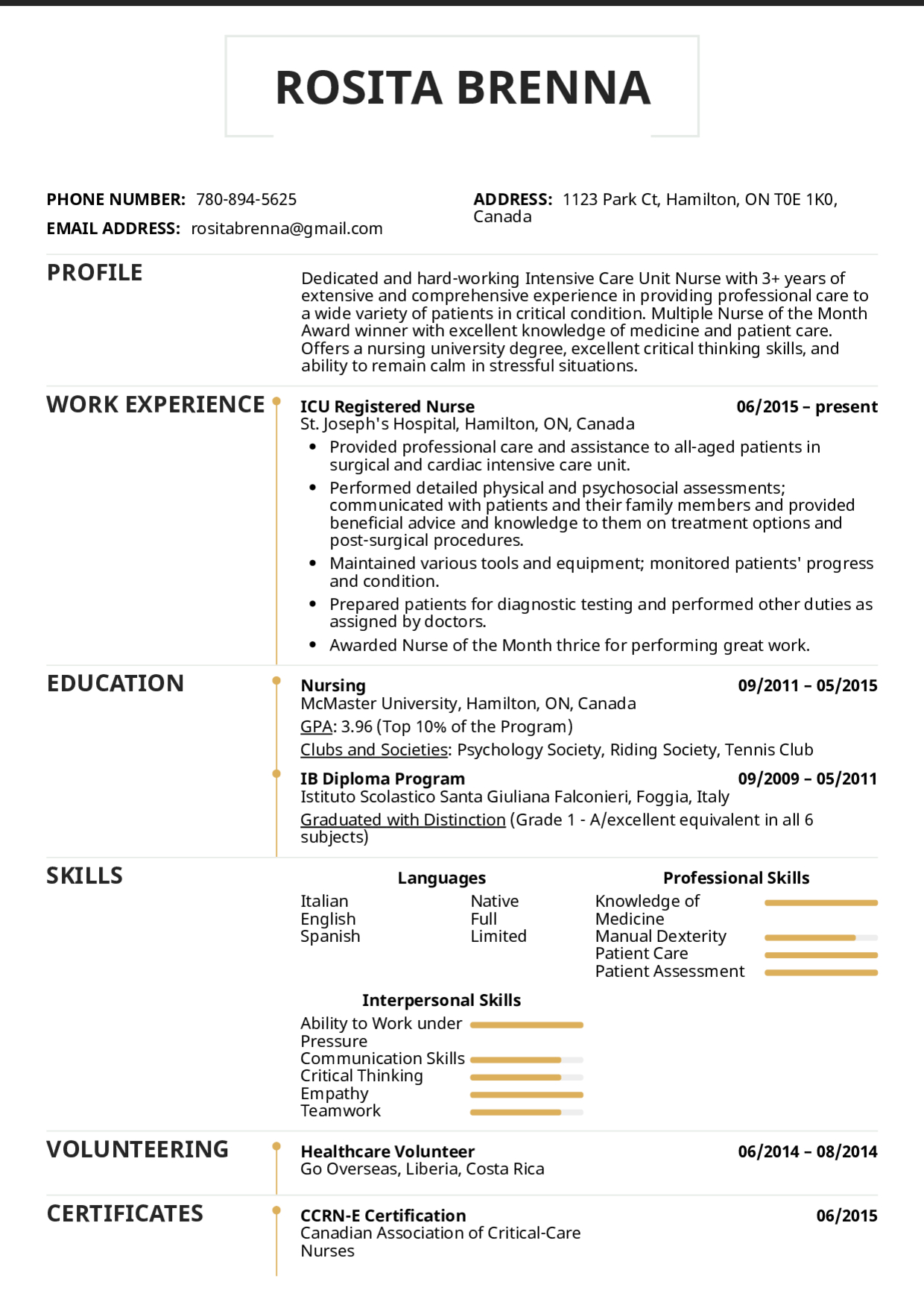 Resume Examples Real People Icu Registered Nurse Resume intended for proportions 1240 X 1754