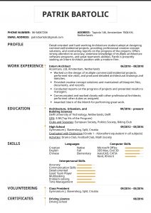 Resume Examples Real People Intern Architect Resume within proportions 1240 X 1754