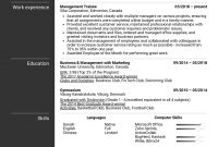 Resume Examples Real People Management Trainee Resume regarding proportions 1240 X 1754