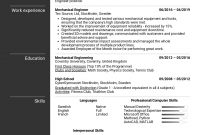 Resume Examples Real People Mechanical Engineer Resume within proportions 1240 X 1754