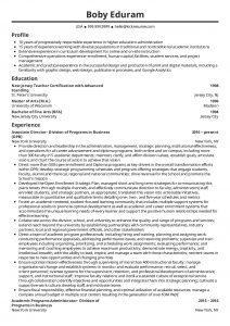 Resume Examples Real People New York University with proportions 1240 X 1754