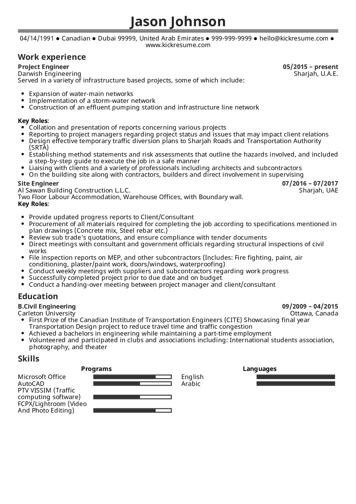 Resume Examples Real People Project Engineer Resume regarding size 1240 X 1754