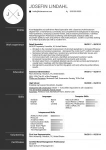 Resume Examples Real People Retail Specialist Resume regarding proportions 1240 X 1754
