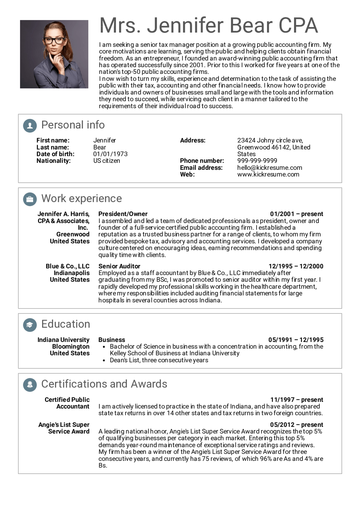 Resume Examples Real People Senior Manager Resume Sample with regard to sizing 1240 X 1754