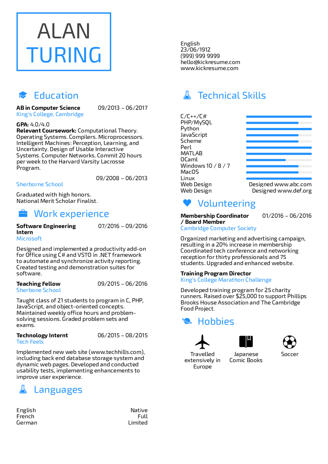 Resume Examples Real People Student Resume Computer inside size 1240 X 1754