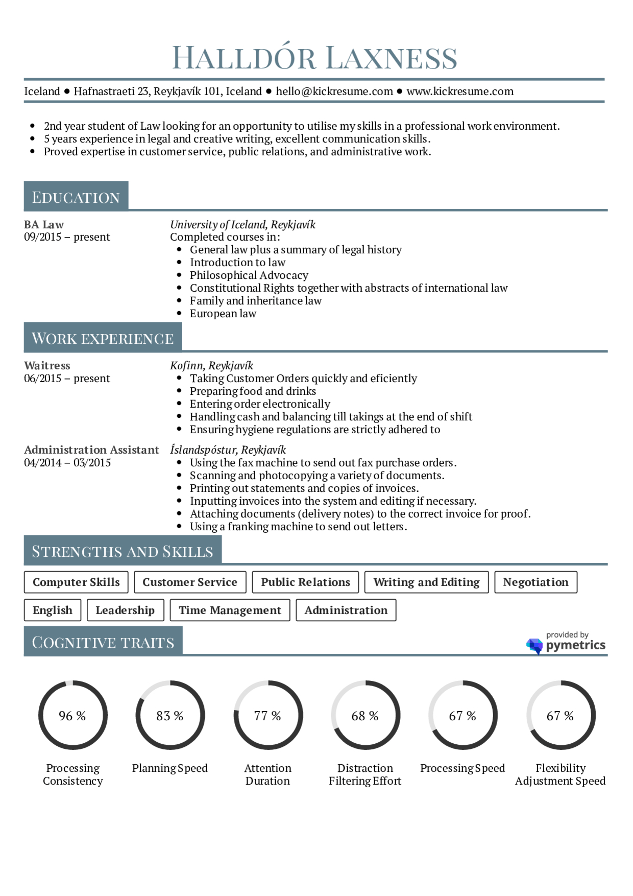 Resume Examples Real People Student Resume Law in proportions 1240 X 1754