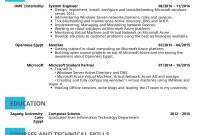 Resume Examples Real People System Administrator Cv inside sizing 1240 X 1754