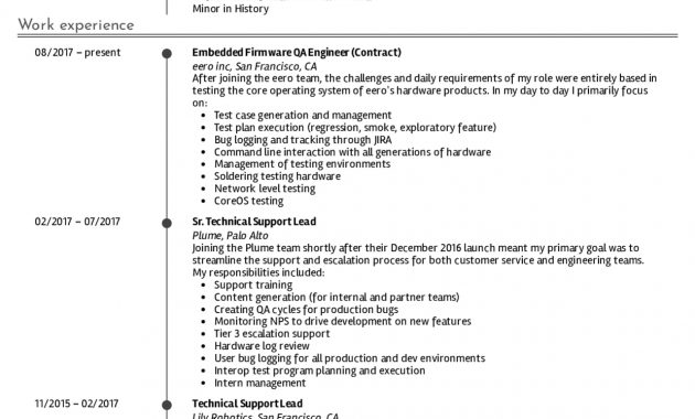 Resume Examples Real People Technical Lead Resume in size 1240 X 1754