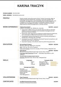 Resume Examples Real People Trainee Accountant Resume throughout proportions 1240 X 1754