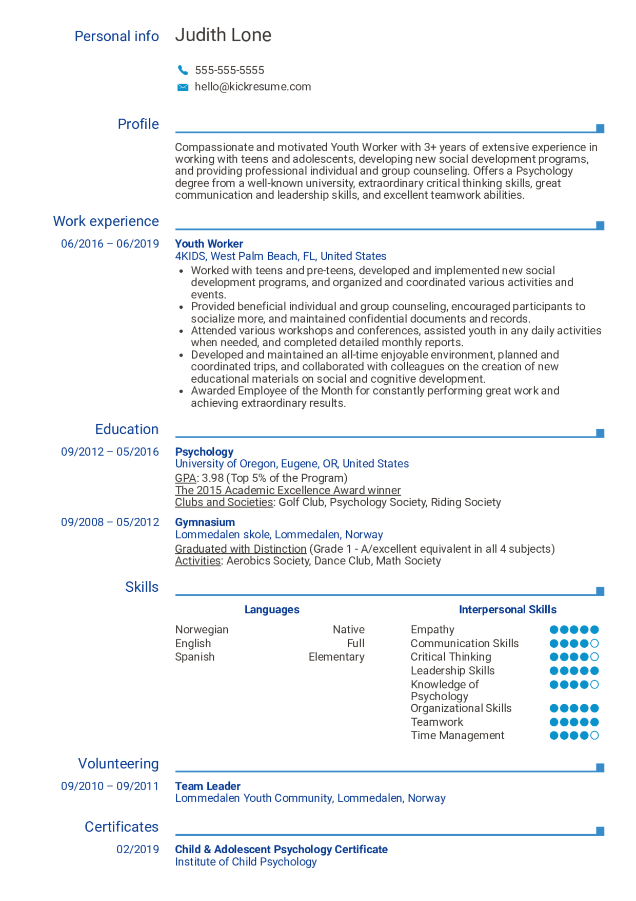 Resume Examples Real People Youth Worker Resume Example with regard to sizing 1240 X 1754