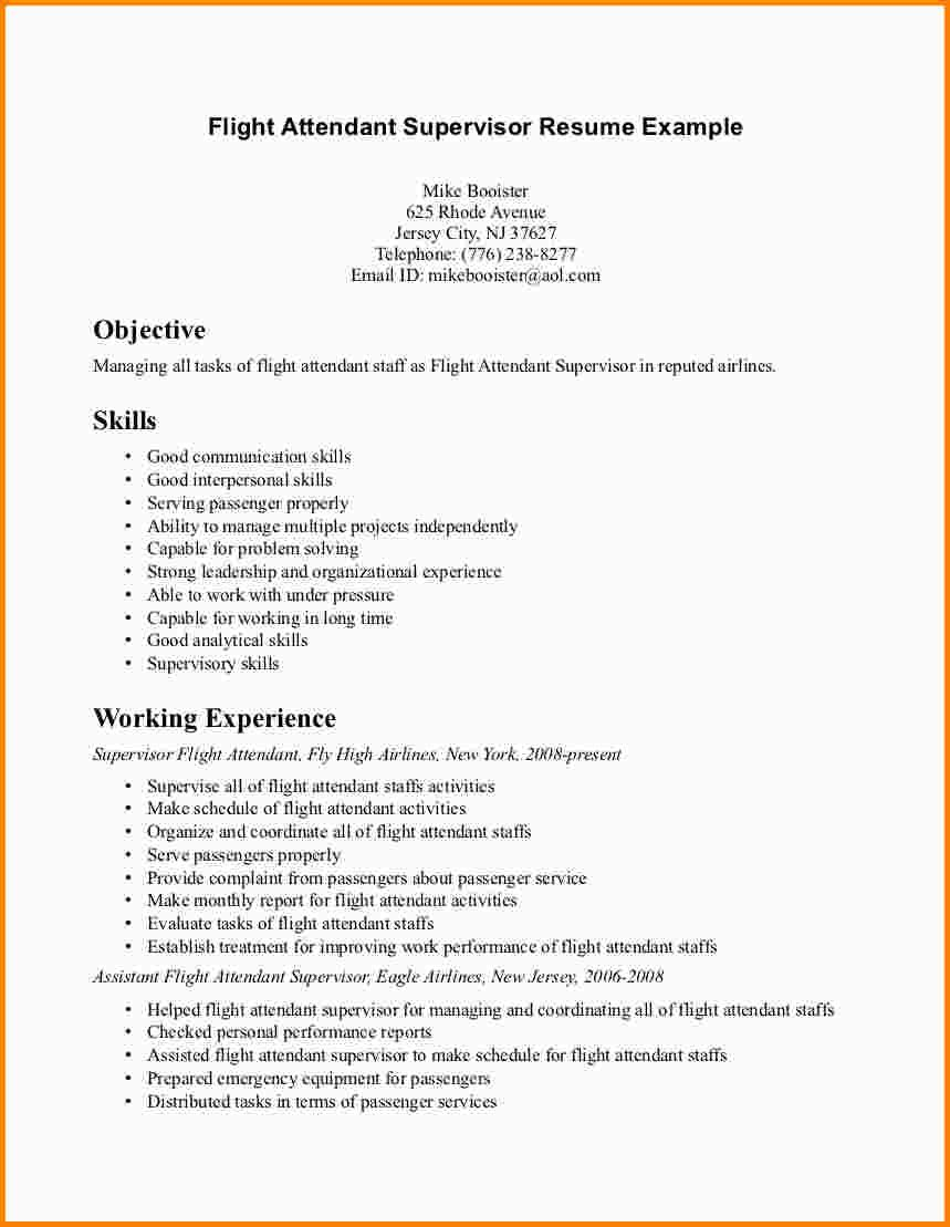 Resume For Flight Attendant With No Experience Debandje pertaining to dimensions 859 X 1109