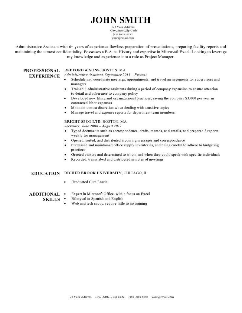 Resume Format Harvard Resume Templates Resume Template throughout proportions 800 X 1035