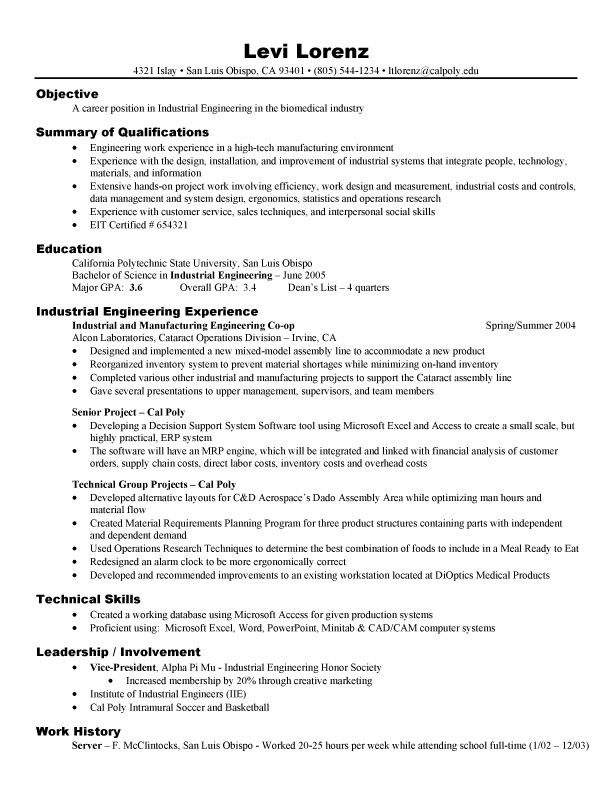 Resume Format In Engineering Student Enom with proportions 612 X 792