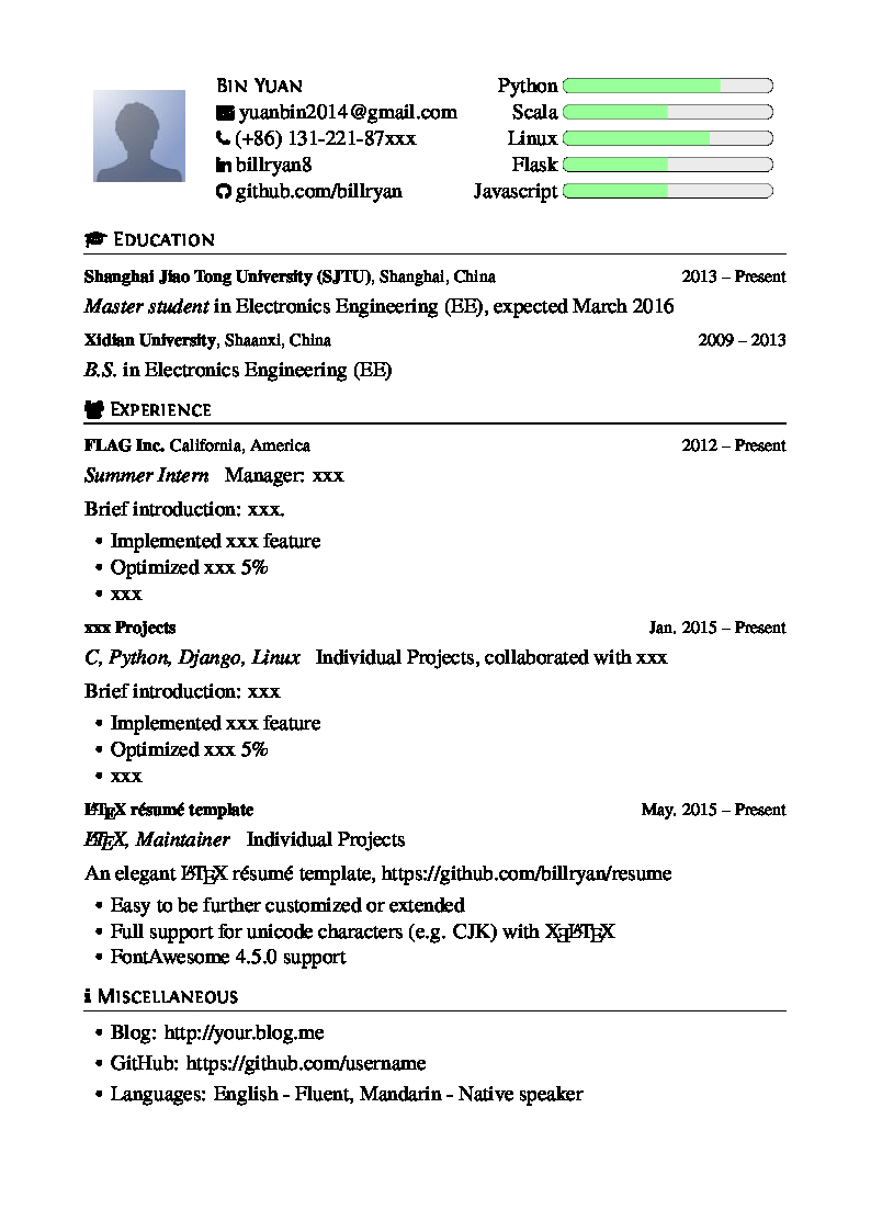 Resume in sizing 794 X 1123