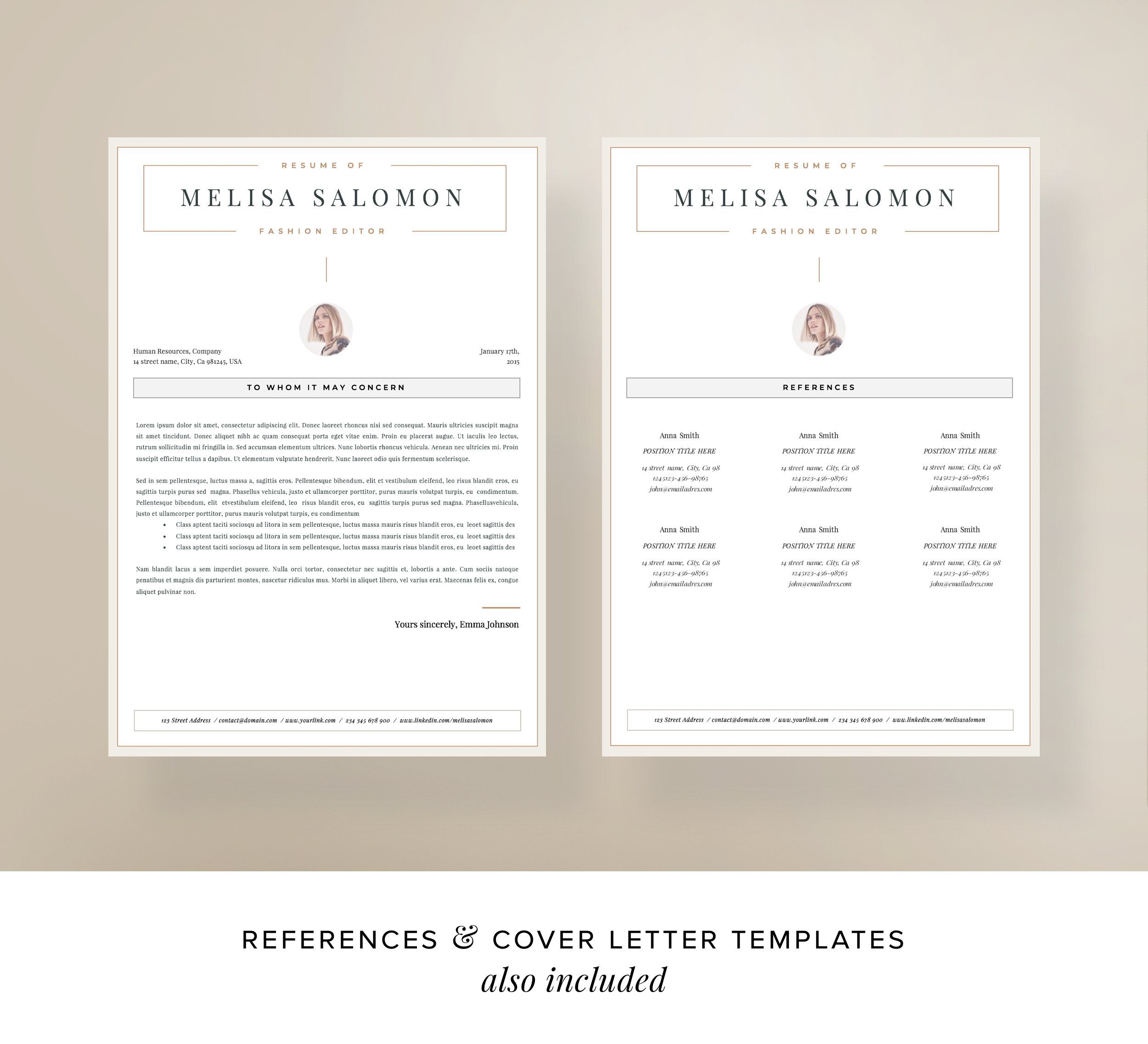 Resume Template 1 2 Page Zurich Ad Ad Template with proportions 2500 X 2273