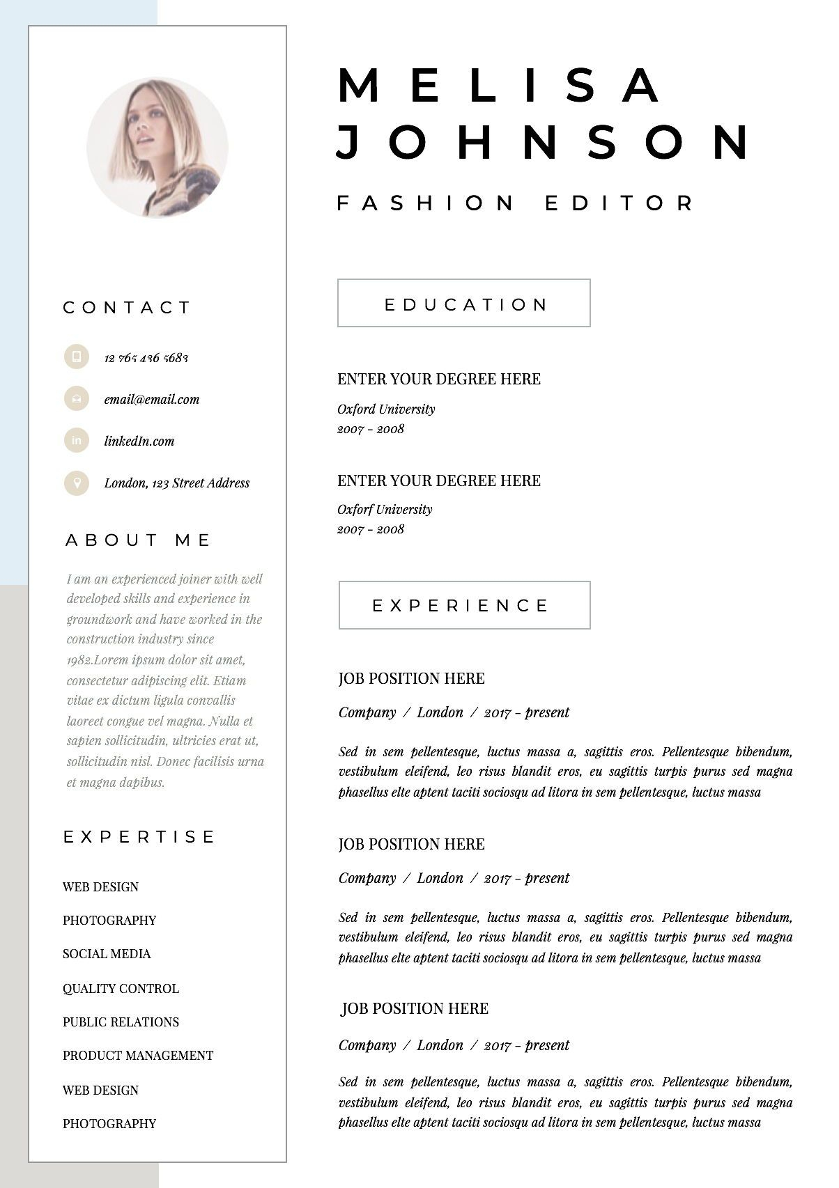 Resume Template Cv Template Resume Cv Design Teacher regarding sizing 1204 X 1706