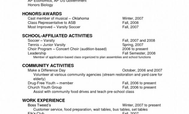 Resume Template For Students Proper Resume Examples Sample inside dimensions 791 X 1024