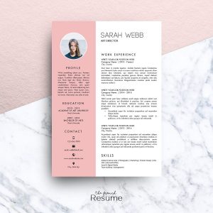 Resume Template Ms Word Sarah Creative Resume inside sizing 1200 X 1200