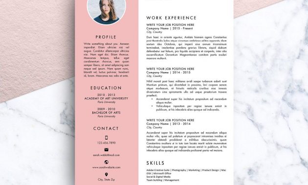 Resume Template Ms Word Sarah Creative Resume inside sizing 1200 X 1200