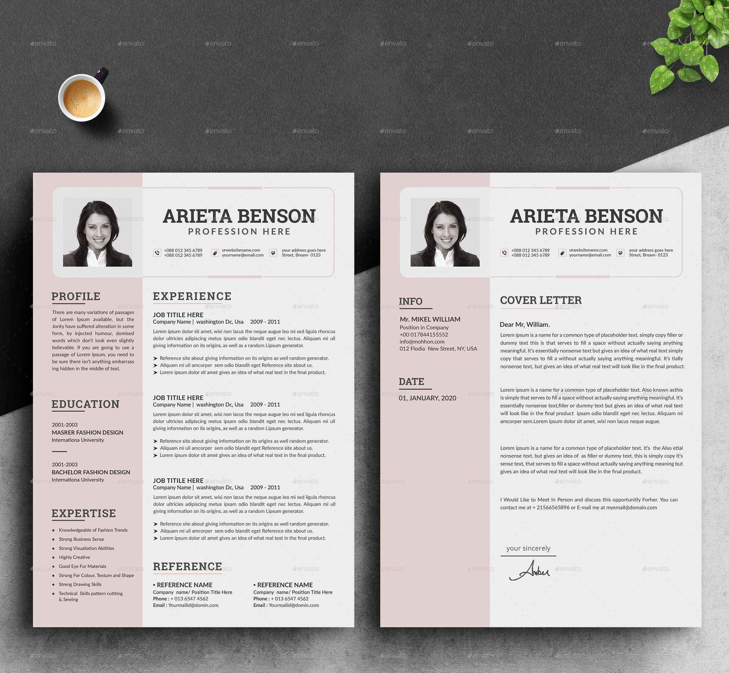 Resume Template Professional Microsoft Word Creative within proportions 2500 X 2308