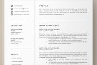 Resume Template Professional Resume Word Cv Template with size 750 X 1125