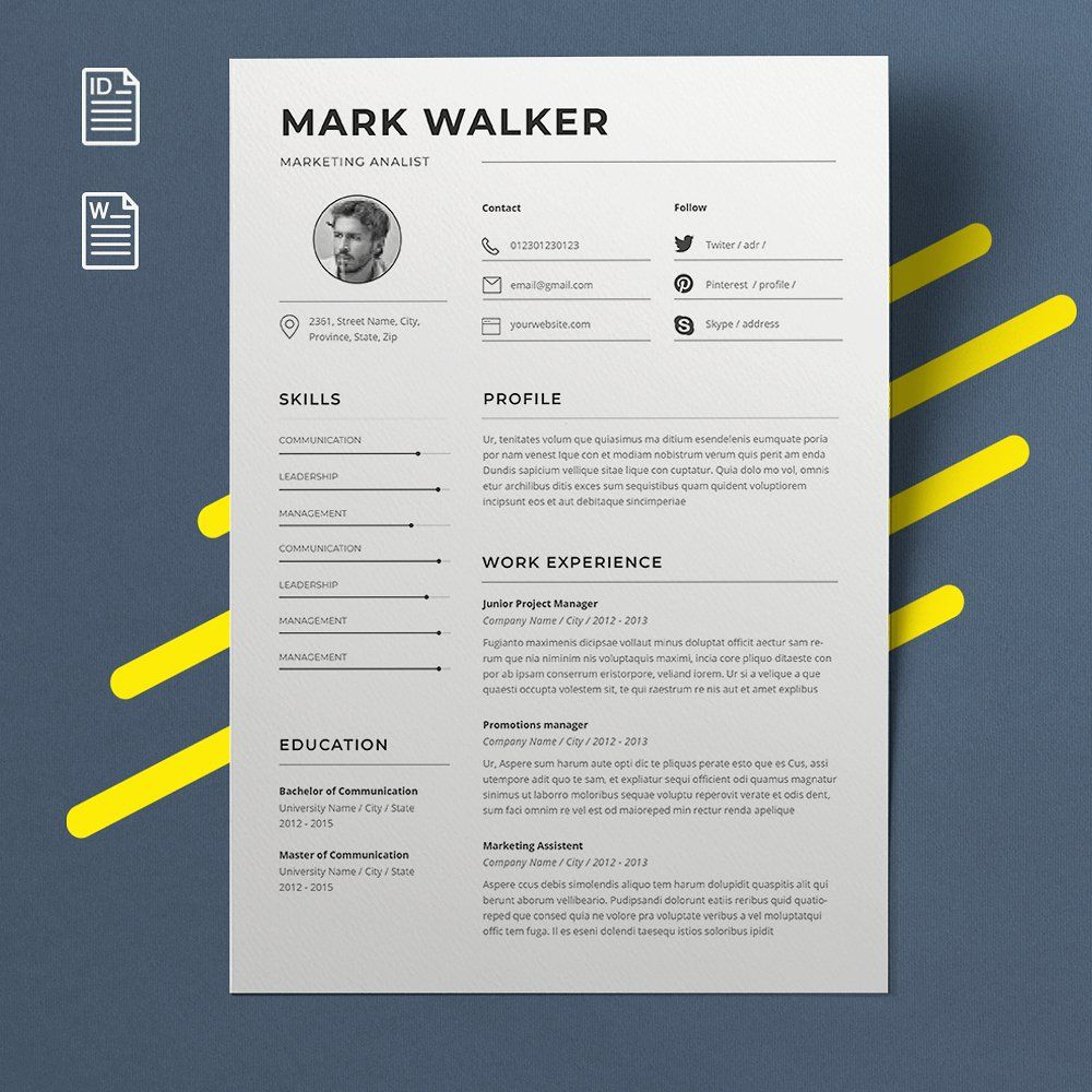 Resume Template Resume Template Resume Design Template regarding proportions 1000 X 1000