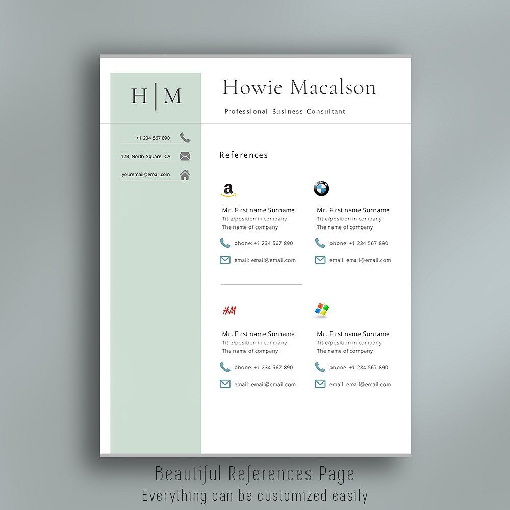 Resume Template With Logos Resume Template Templates Resume inside size 1000 X 1000