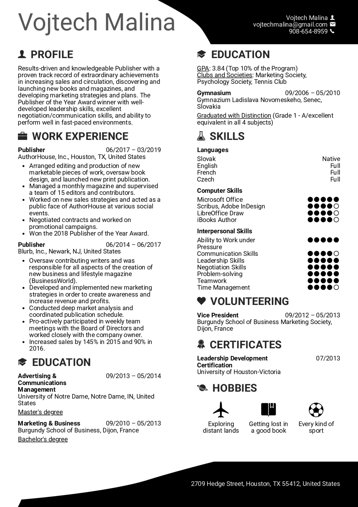 Resume Templates For Publisher Debandje inside dimensions 1240 X 1754