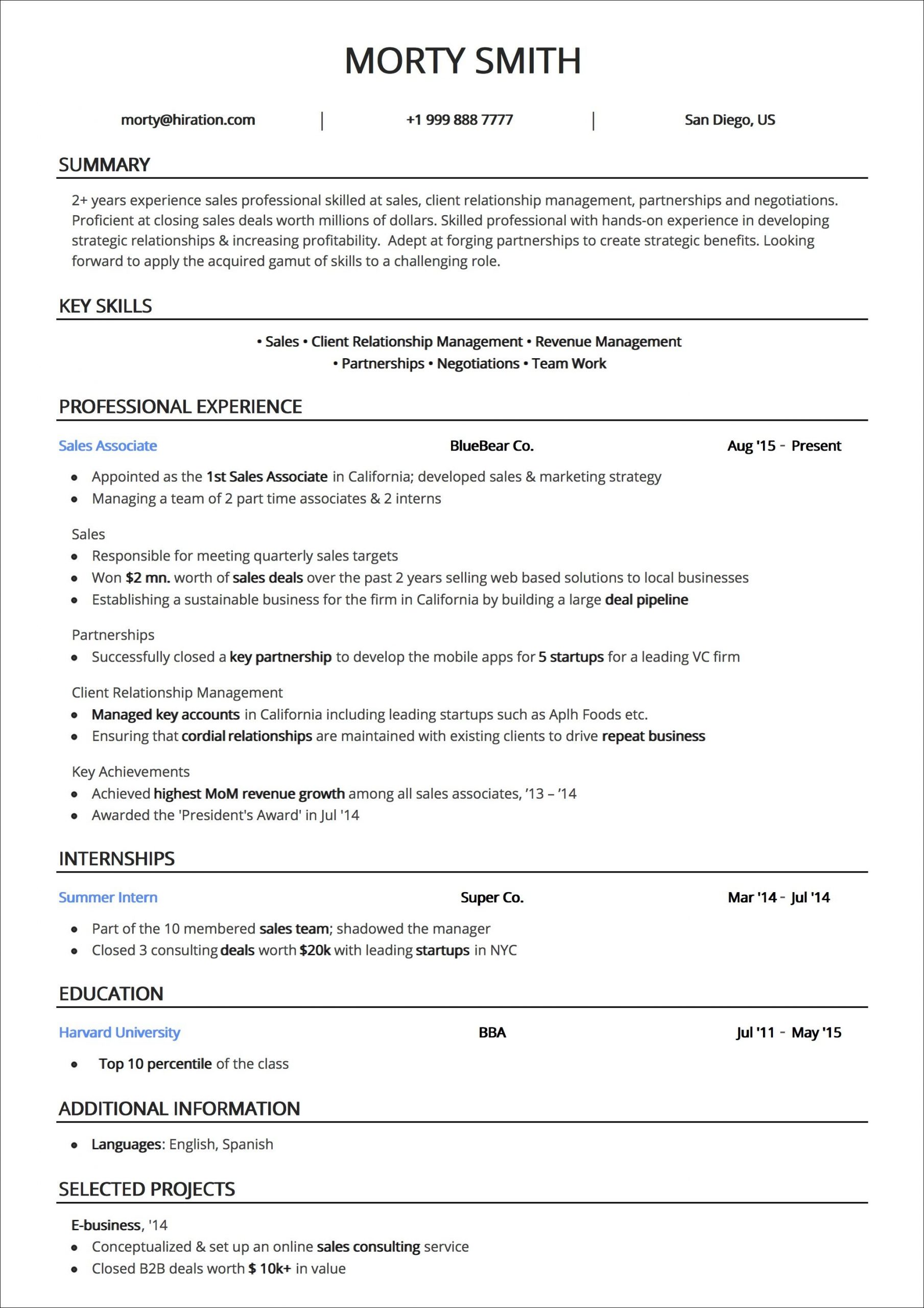 Resume Templates The 2020 Guide To Choosing The Best inside size 2067 X 2925