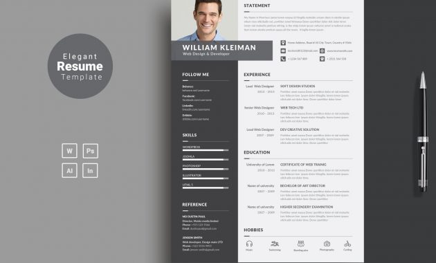 Resumecv Resume Templates On Dribbble throughout size 1600 X 1190