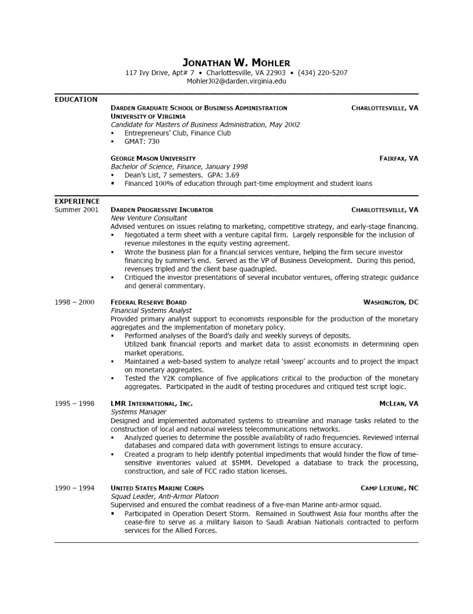 Resumes Sample Mba Resumes Templates With Best Way To Write in dimensions 945 X 1226