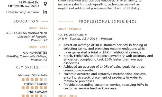 Retail Sales Associate Resume Sample Writing Tips Resume with size 800 X 1132