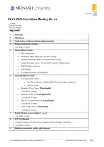 Risk Management Meeting Agenda Templates At intended for dimensions 793 X 1122