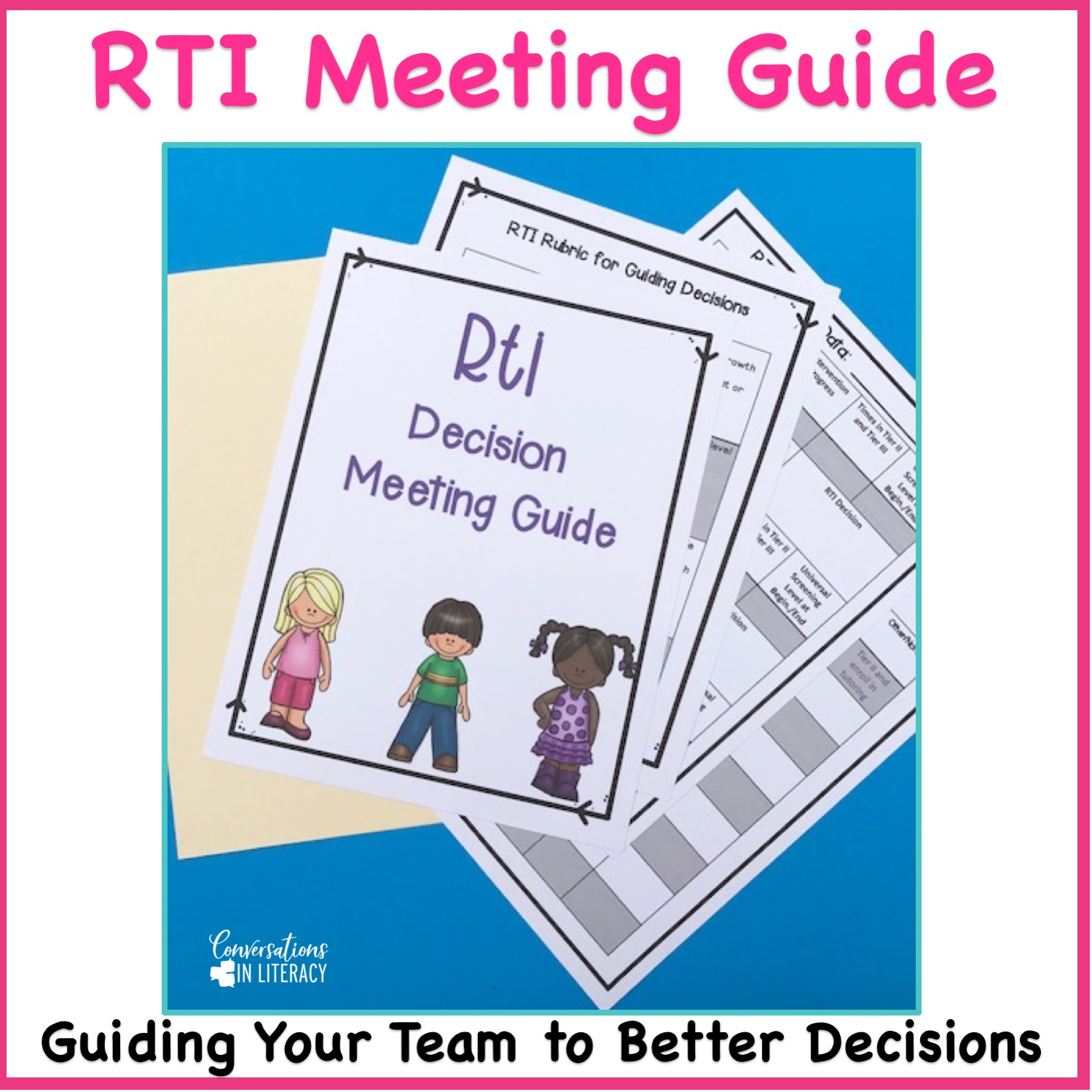 Rti Meeting Forms And Agenda Conversations In Literacy with regard to size 1499 X 1499