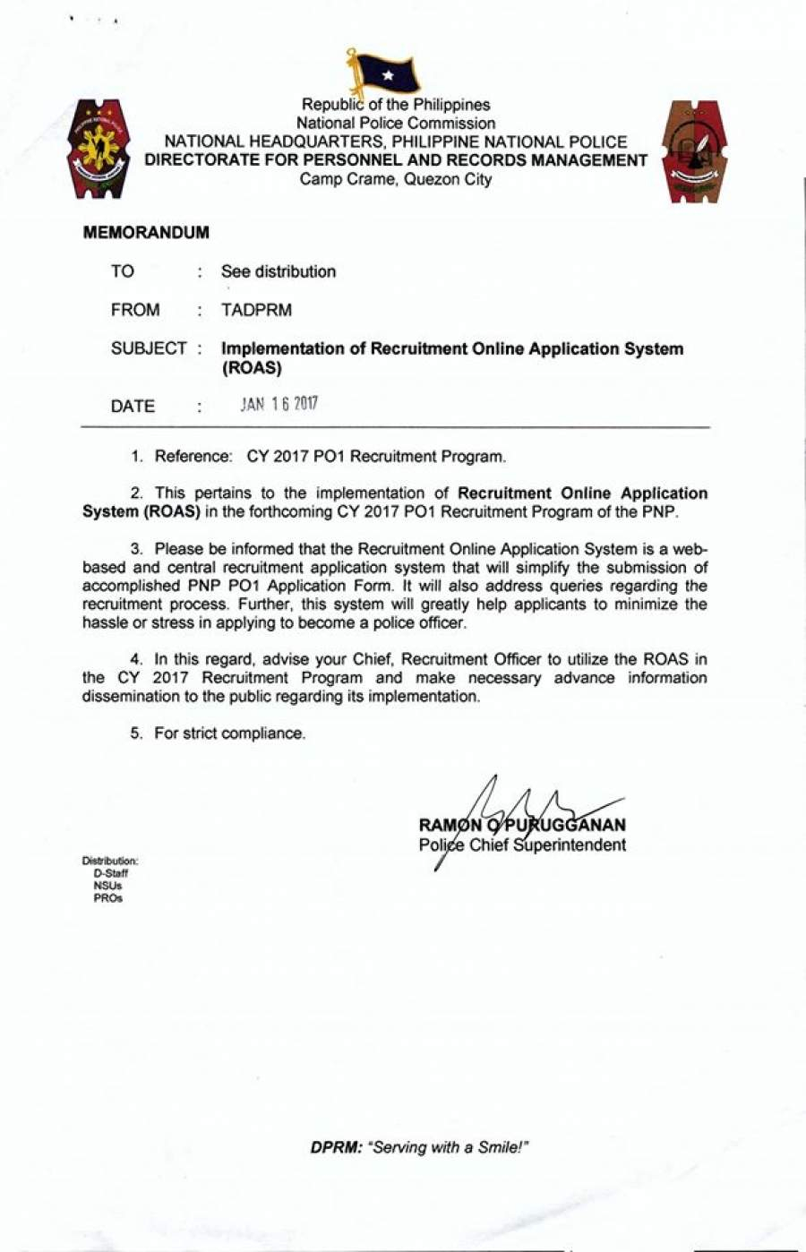 example of application letter for nup