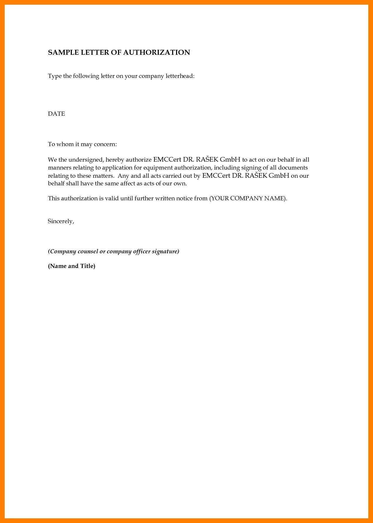 Sample Authorization Letter To Collect Police Clearan intended for dimensions 1272 X 1786