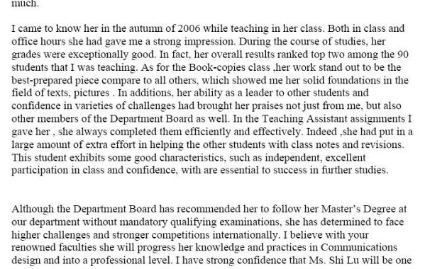 Sample College Letter Of Recommendation From Employer Menom in size 756 X 1146