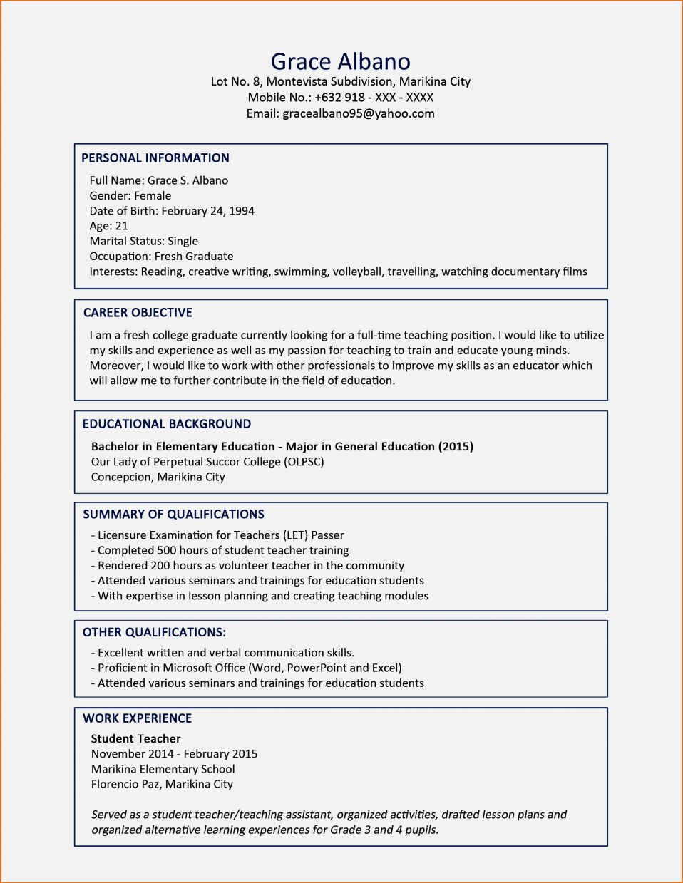 Sample Cover Letter For Fresh Graduates In Nigeria throughout dimensions 958 X 1239
