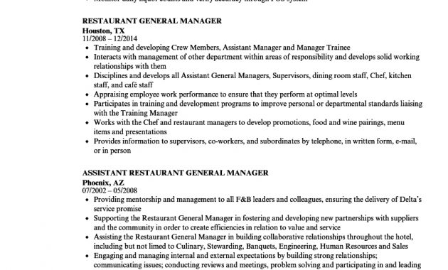 Sample General Manager Resumes Debandje with measurements 860 X 1240